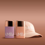 Two bottles tanning oils.